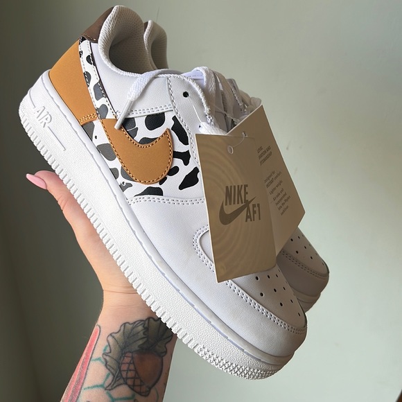Nike Shoes - COPY - nike - custom air force 1 (cow print)
